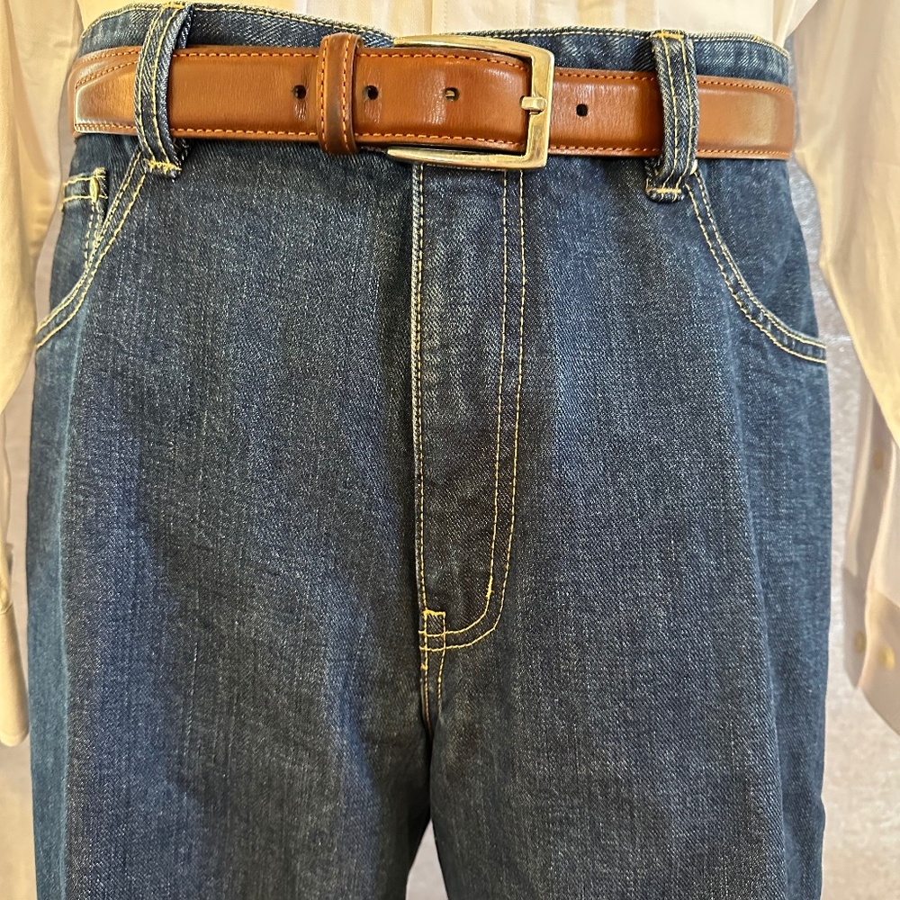 New Henry Jacobson 35x32 indigo denim ‘California’ jeans
